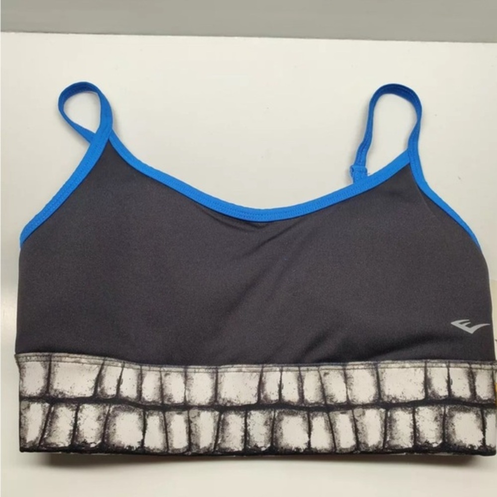 Everlast Performance Women's Sports Bra - Black, Blue, & White - Size XL